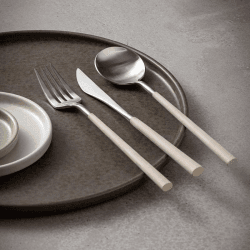 Image showing the Mito 24 Piece Cutlery Set, Cru product.