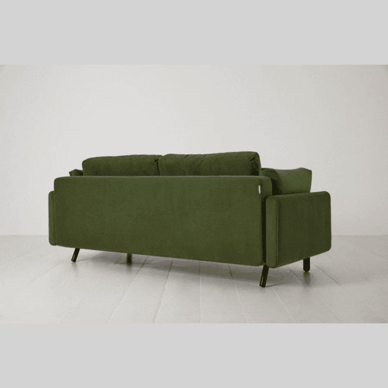 Model 04 3 Seater Velvet Sofa Bed, Vine