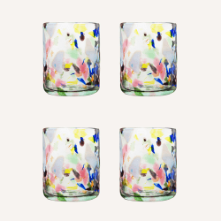 Image showing the Terrazzo Set of 4 Tumblers, 350ml, Multi product.
