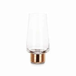 Image showing the Tank Pair of high ball glasses, W8 x H16.5cm, glass product.
