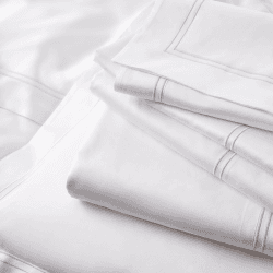 Image showing the Symons Cord Super king size duvet cover, W260 x L220cm, White/Silver product.