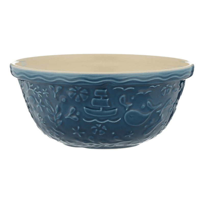 Nautical Mixing Bowl, H14 x W29 x L29, Navy