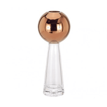 Tank Vase stem, H29cm, Copper/Glass