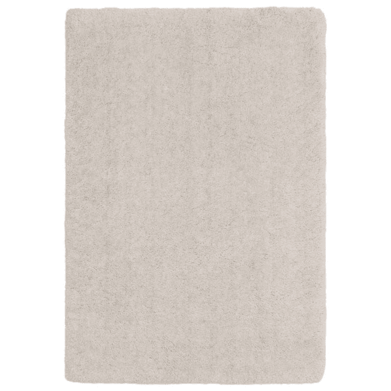 Barnaby Plain Shaggy Rug, 120 x 170cm, Off White