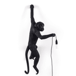 Image showing the Hanging, left Lamp, H76.5cm, Black product.