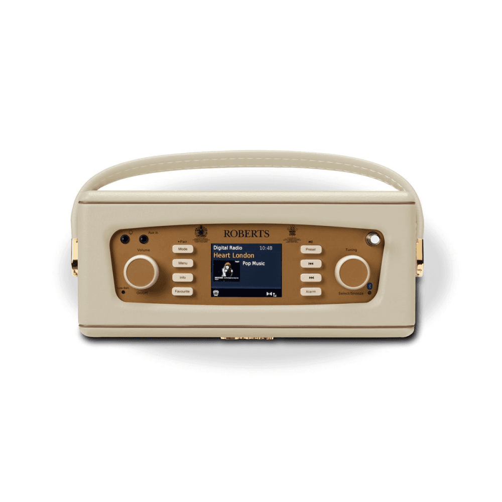 Revival RD70 DAB digital radio, H16 x W25.2 x D10.4cm, Pastel Cream