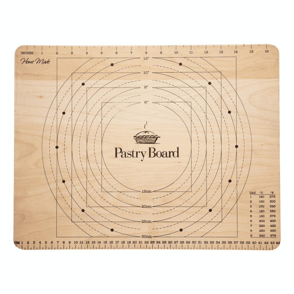 Pastry board with measurements display, 45 x 35cm, wooden