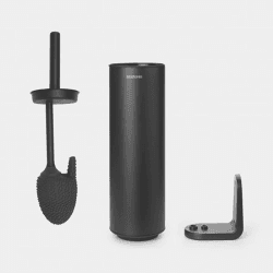 Image showing the MindSet Toilet Brush and Holder, Mineral Infinite Grey product.