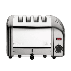 Image showing the Classic Vario 4 slot toaster, Metallic Silver product.