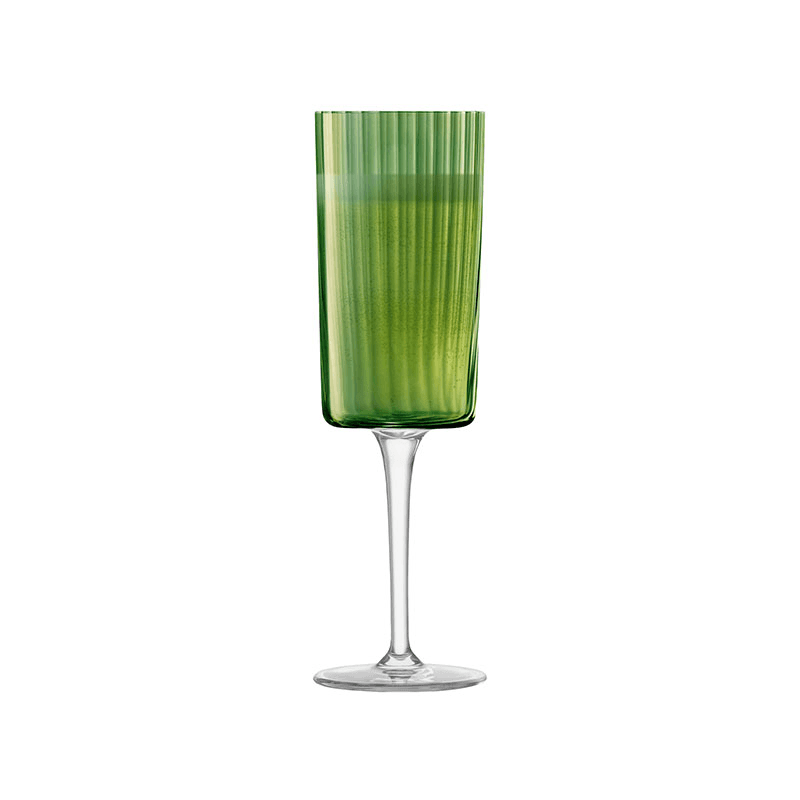 Gems Set of 4 Champagne Flutes, 210ml, Jade