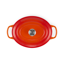 Image showing the Signature Cast Iron Oval casserole, 29cm - 4.7 litre, Volcanic product.