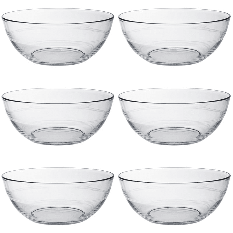 Gigogne Set of 6 Bowls, D20cm, Clear