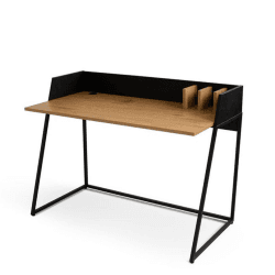 Image showing the Kennet Smart Desk, Oak/Black product.
