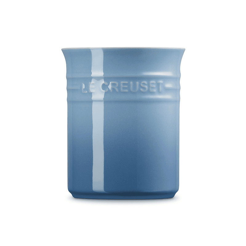 Stoneware Utensil Jar, Small, Chambray