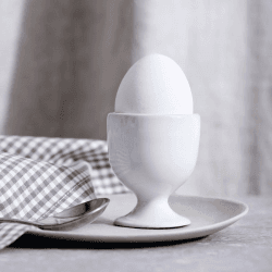 Image showing the Portobello Egg Cup, H6,5cm, White product.