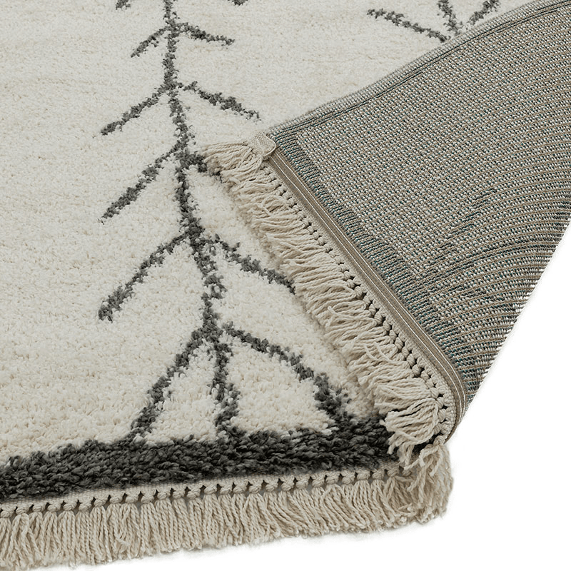 Rocco berber style rug, 120 x 170cm, Grey & Cream