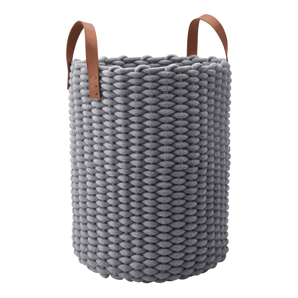 Rudon Laundry basket, D35 x H45cm, Grey