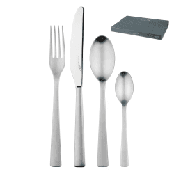 Image showing the Mimosa 42 piece cutlery set, satin product.