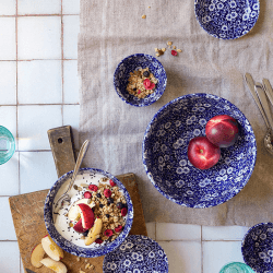 Image showing the Calico Cereal Bowl, D16cm, Blue product.