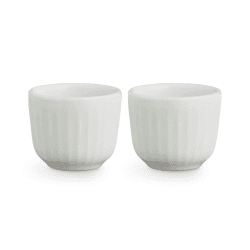 Image showing the Hammershoi Pair of egg cups, H4.5 x W5cm, White product.