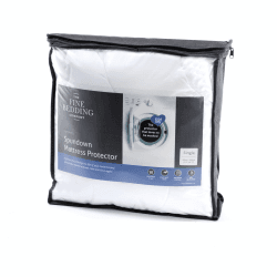Image showing the Spundown Superking Mattress Protector, White product.