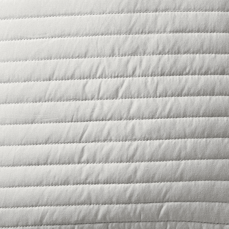 Quilted Lines Filled Cushion 55X55, Silver Grey