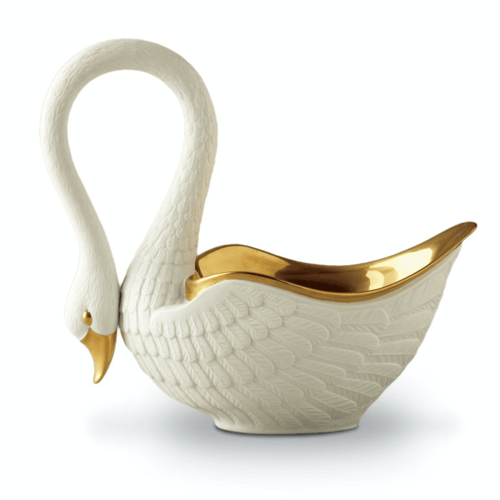 Swan Bowl, 17 x 17cm, white