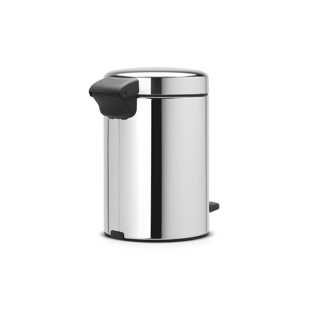 newIcon Pedal bin, 3 litre, Brilliant Steel