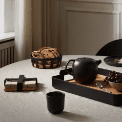 Image showing the Nordic Kitchen Serving tray, L50 x W35cm, Black product.