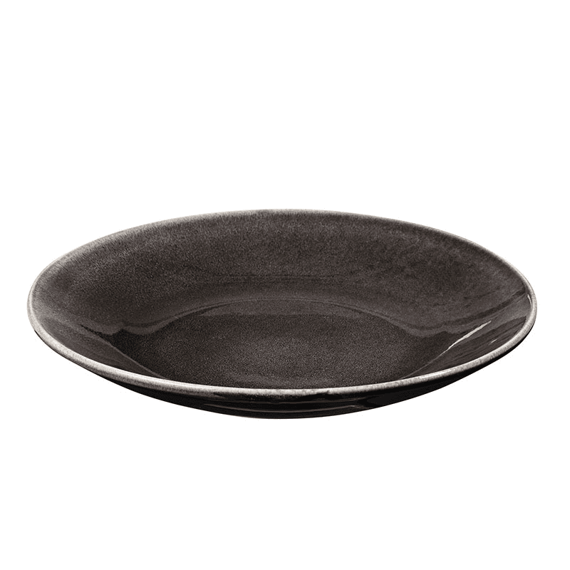 Nordic Coal Pasta Plate, D29cm, Black