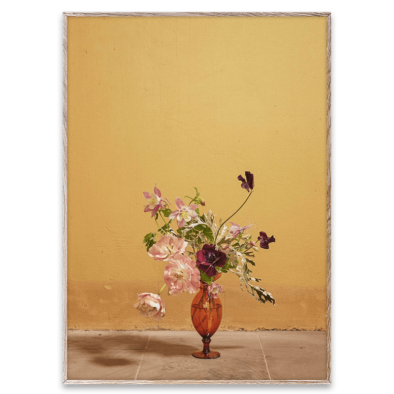 Blomst 02 Framed Print, 70 x 100cm, Copper