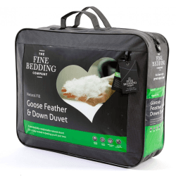 Image showing the Goose Feather & Down King Duvet, 4.5tog, White product.