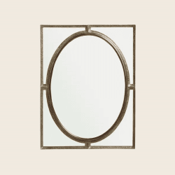 Image showing the Eydis Mirror, 78cm x 102 cm, antique bronze product.