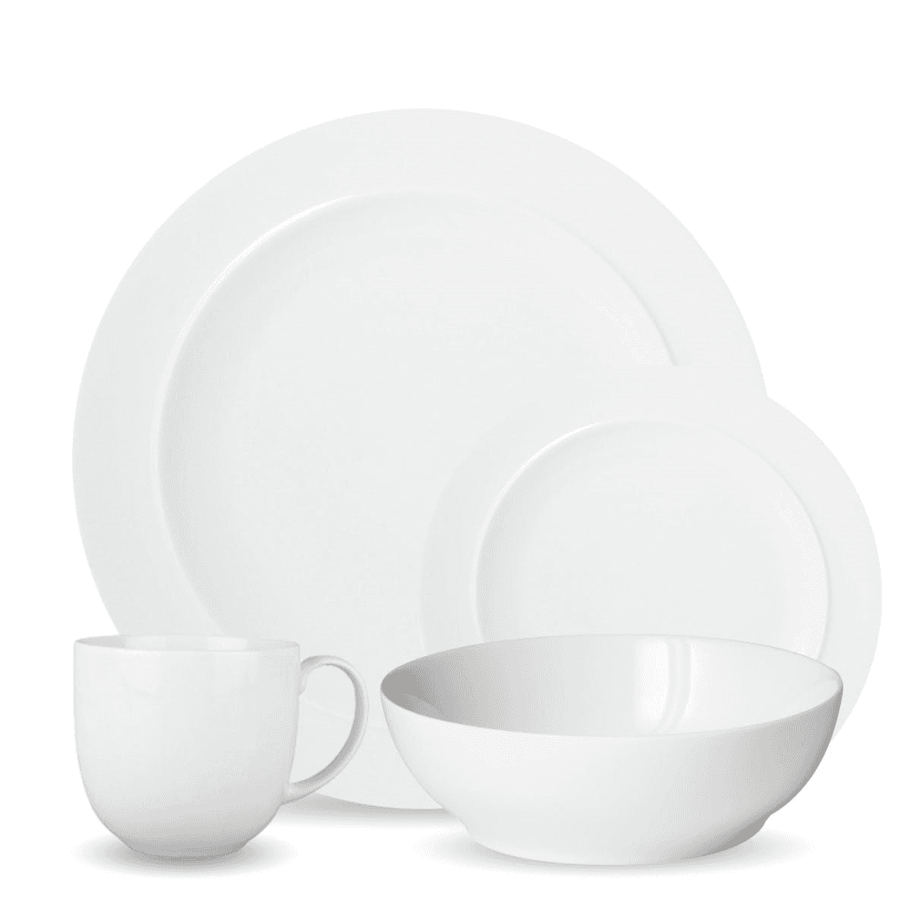 White 16 piece tableware set