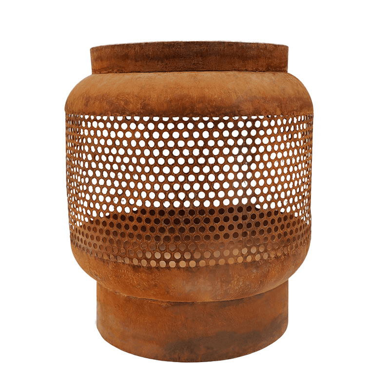 Outdoor Buttermere Basket Fire Pit, W45cm, Rust
