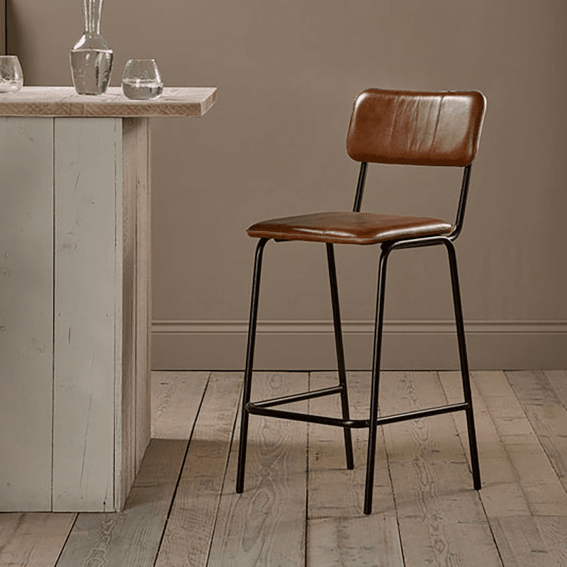 Ukari Counter Chair, Aged Tan