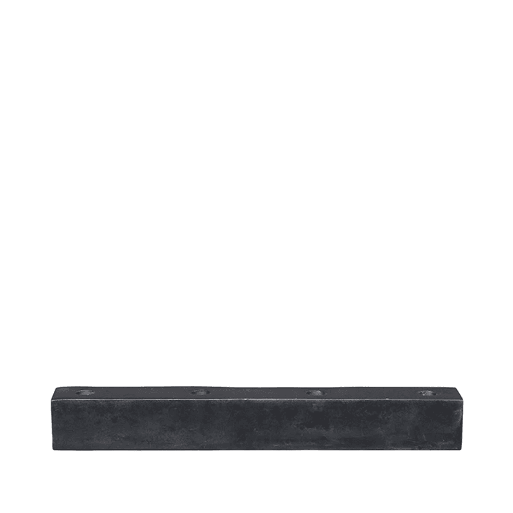 Ellen Candlestick, Large, Black, Black For Ø12mm Candle