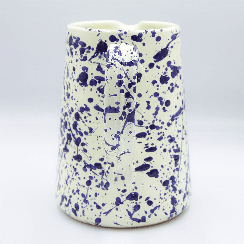 Splatter Jug, H14cm, Blueberry