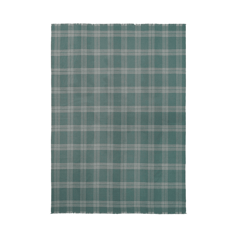 Check Throw, H190cm x W130cm, Green/Light Green