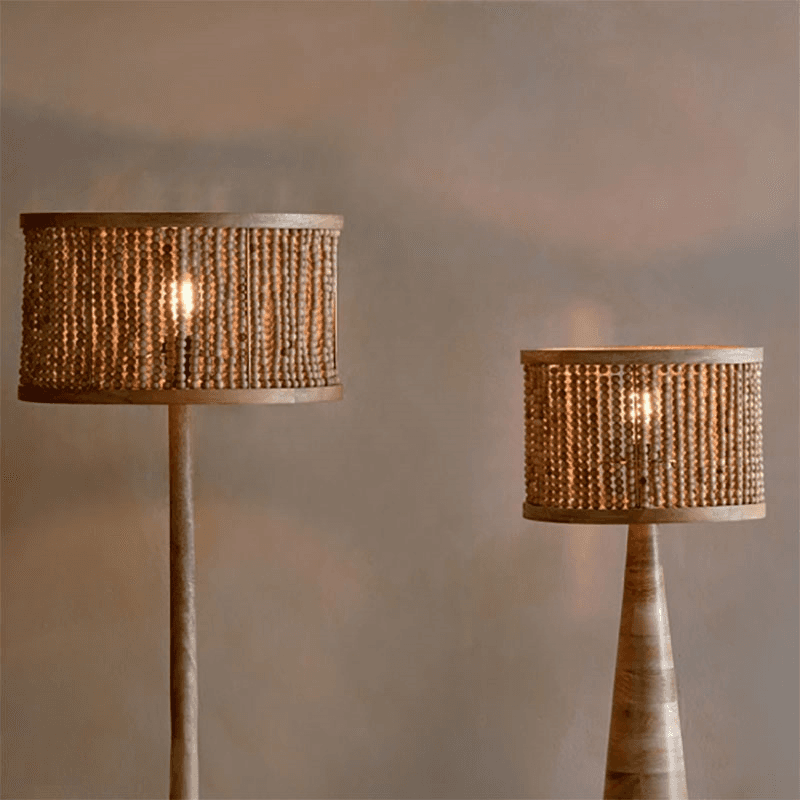 Neela Mango Wood Lampshade, 30cm, Natural