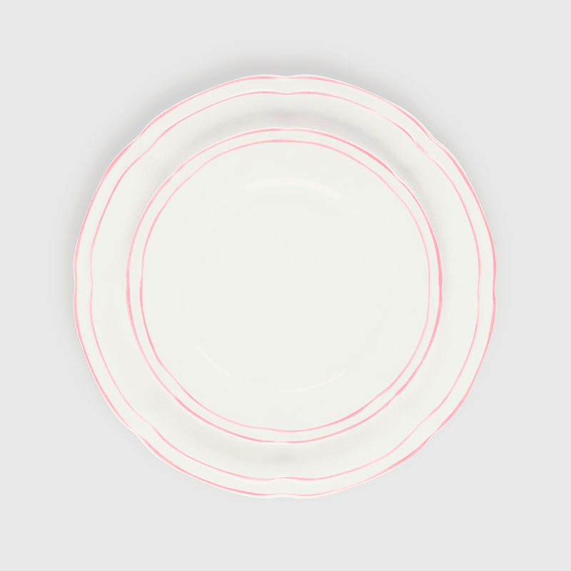 Provence Set of 4 Starter Plates, D21cm, Pink