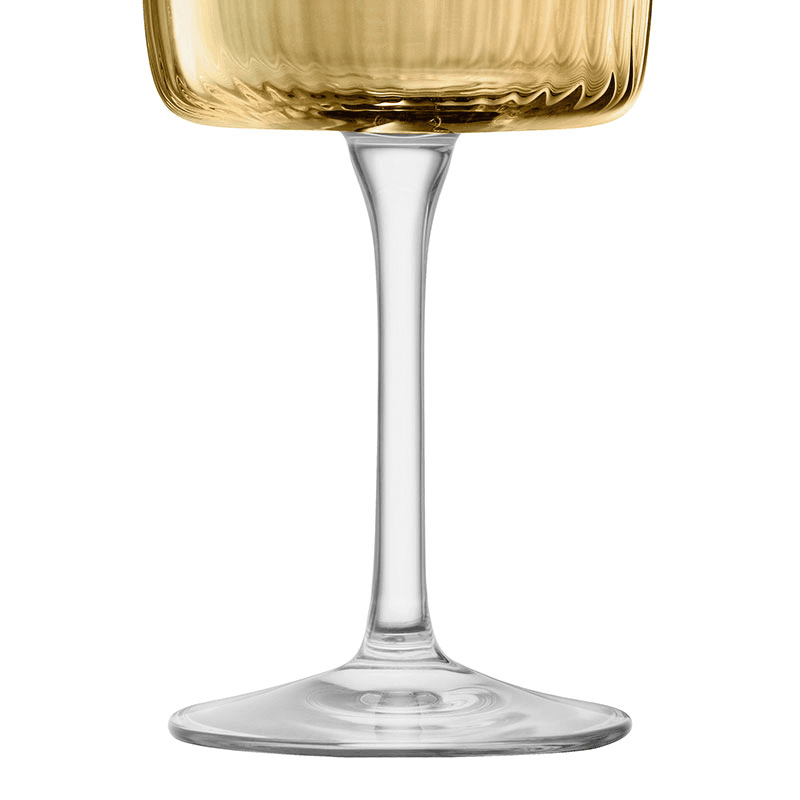 Gems Set of 4 Wine Glasses, 250ml, Amber