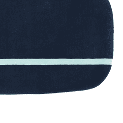 Image showing the Oona Rug, L200 x W90cm, Blue product.