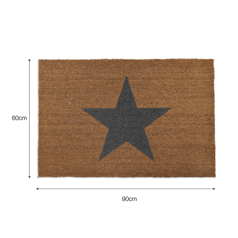 Star Doormat, Small, Natural