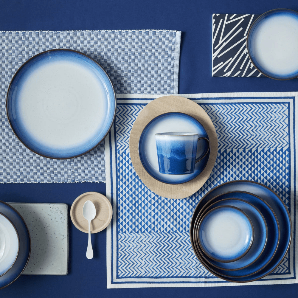 Blue Haze 4 piece pasta bowl set, 22cm