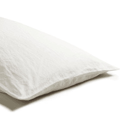 Image showing the Pair of Super King Pillowcases, 50 x 90cm, White product.