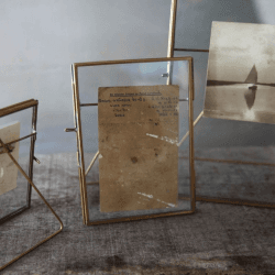 Image showing the Danta Frame, 5 x 7", Antique Brass product.