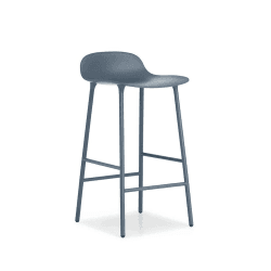Image showing the Form Bar stool, L44 x H87 x D44cm, Blue product.