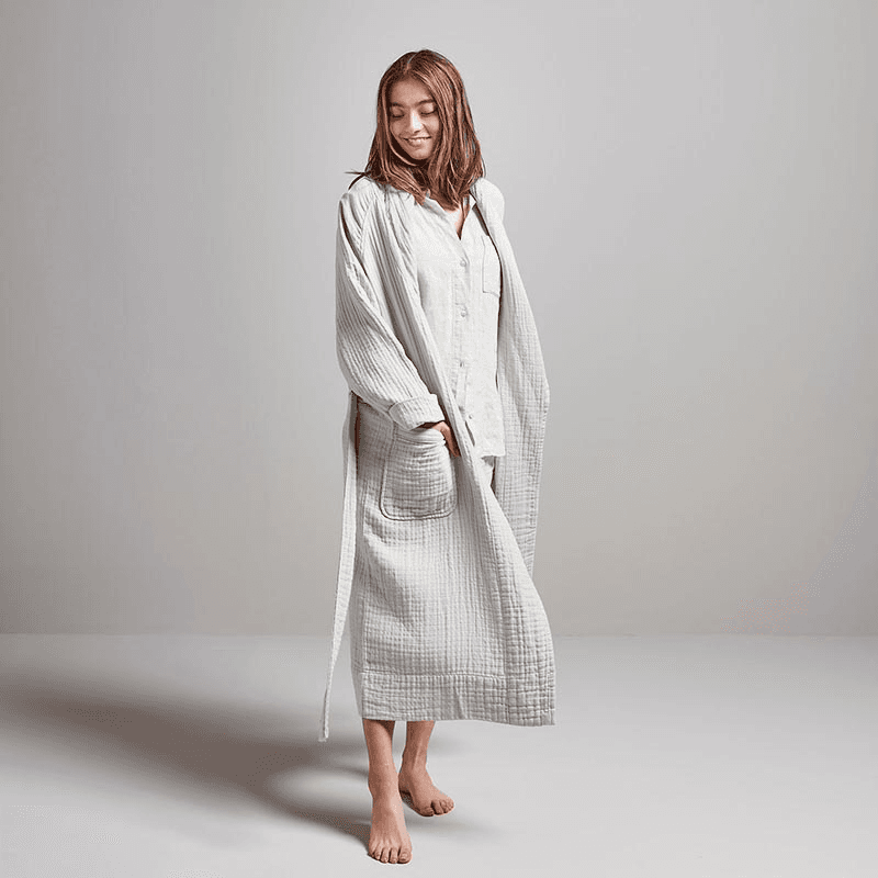 The Dream Cotton Robe, Small, Clay
