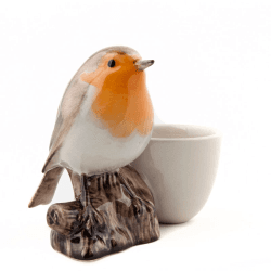 Image showing the Robin Egg Cup, H9cm, Brown product.